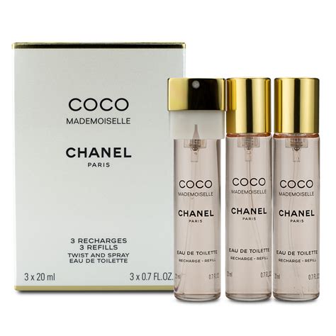 chanel coco mademoiselle twist &|chanel coco mademoiselle refill 20ml.